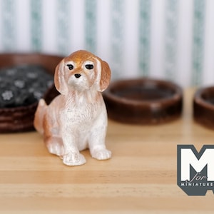 Miniature Puppy Dog 1:12 Scale Dollhouse - C055