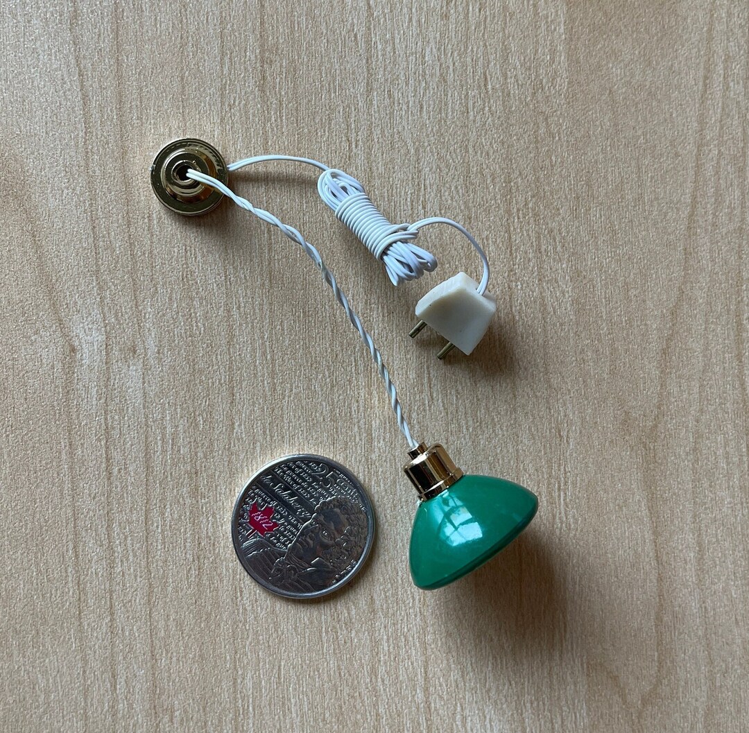 Dollhouse Pendant Light Fixture 112 Scale Miniature Round Ceiling