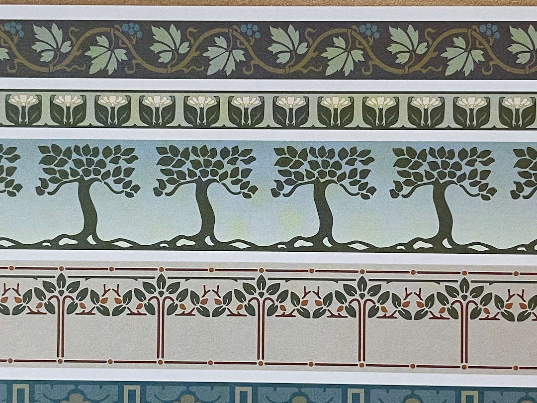 112 Dollhouse Wallpaper Borders Art and Craft Borders Etsy