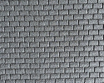 Forniture per case delle bambole, tegole in ardesia, pannello in schiuma, scala 1:12, pannello per tetto in miniatura, foglio di tegole, 7-7/8" (altezza) x 15-3/4" (lunghezza) - J004