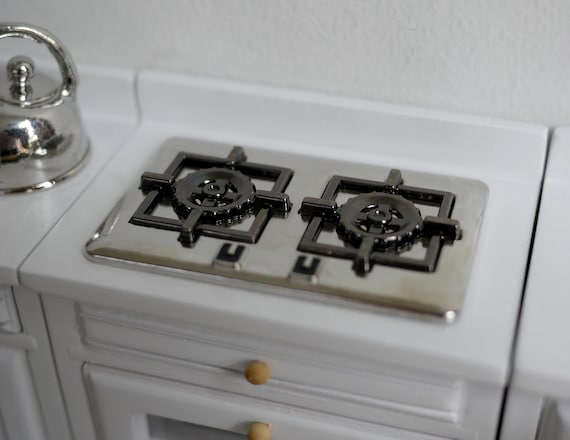 1:12 ドールハウス用品 キッチン家電 金属製ミニチュアキッチンコンロ
