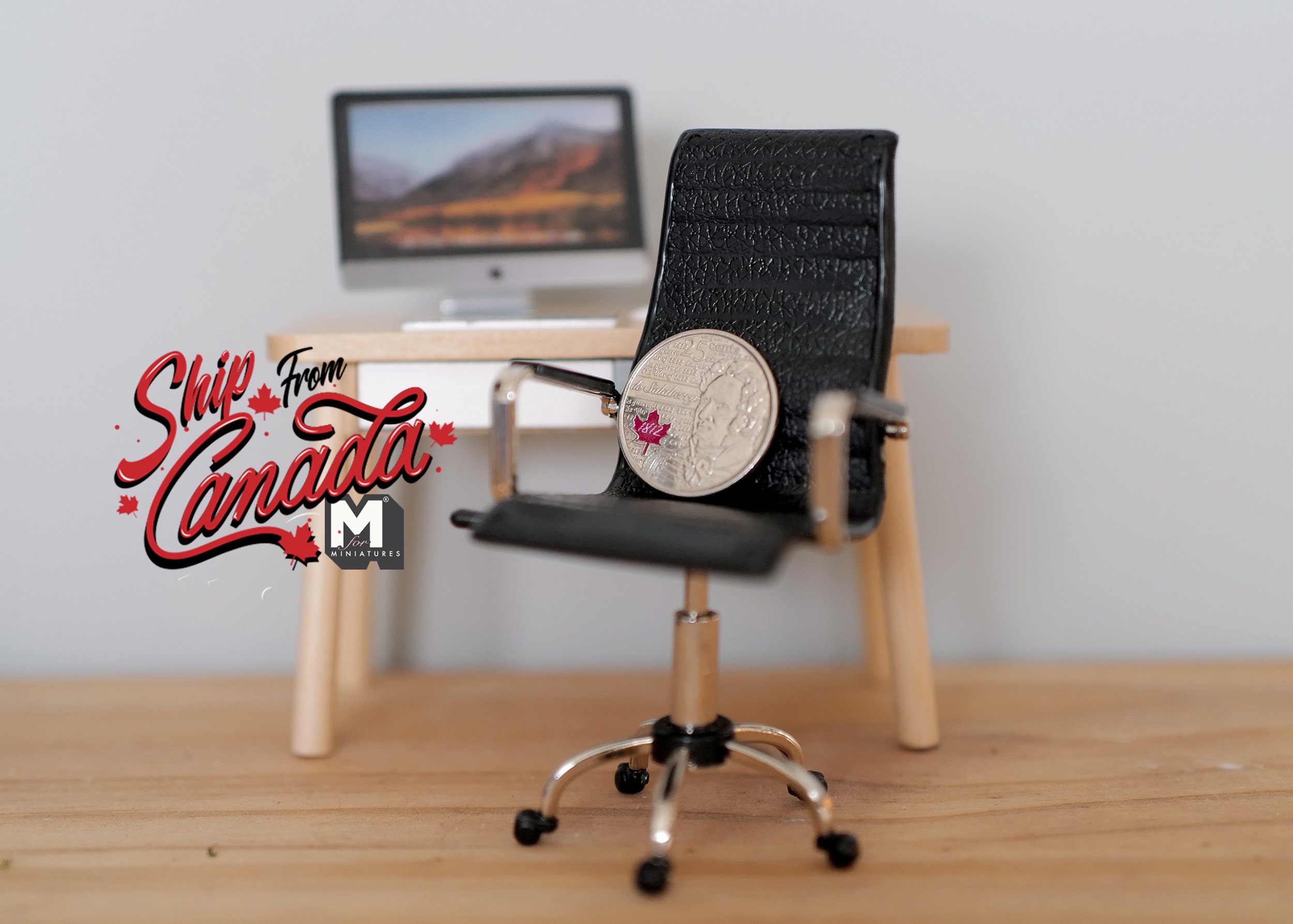 112 Dollhouse Miniature Director's Chair Modern Office Etsy