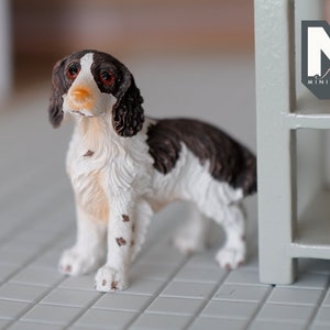 1:12 Dollhouse Miniature Standing Springer Spaniel C055