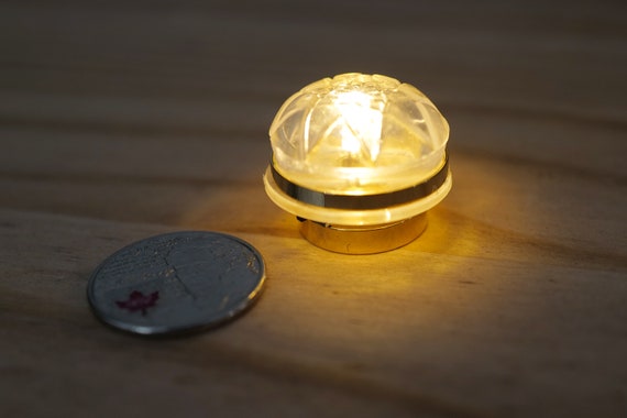 Miniatures Mini LED Deckenleuchten Set für 1:12 Puppenhaus Zimmer Zubehör 