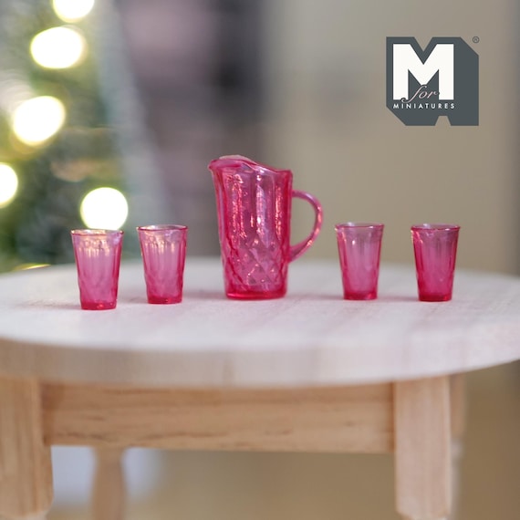 Bottiglie in Miniatura Realistiche in Resina per Latte, Succo, Vino Rosso, Accessori per Casa delle Bambole