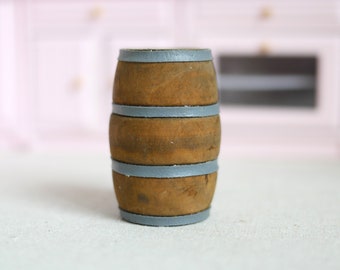 Barril de vinho de madeira para casa de bonecas, barril de cerveja/vinho de madeira em miniatura para casa de bonecas - C033