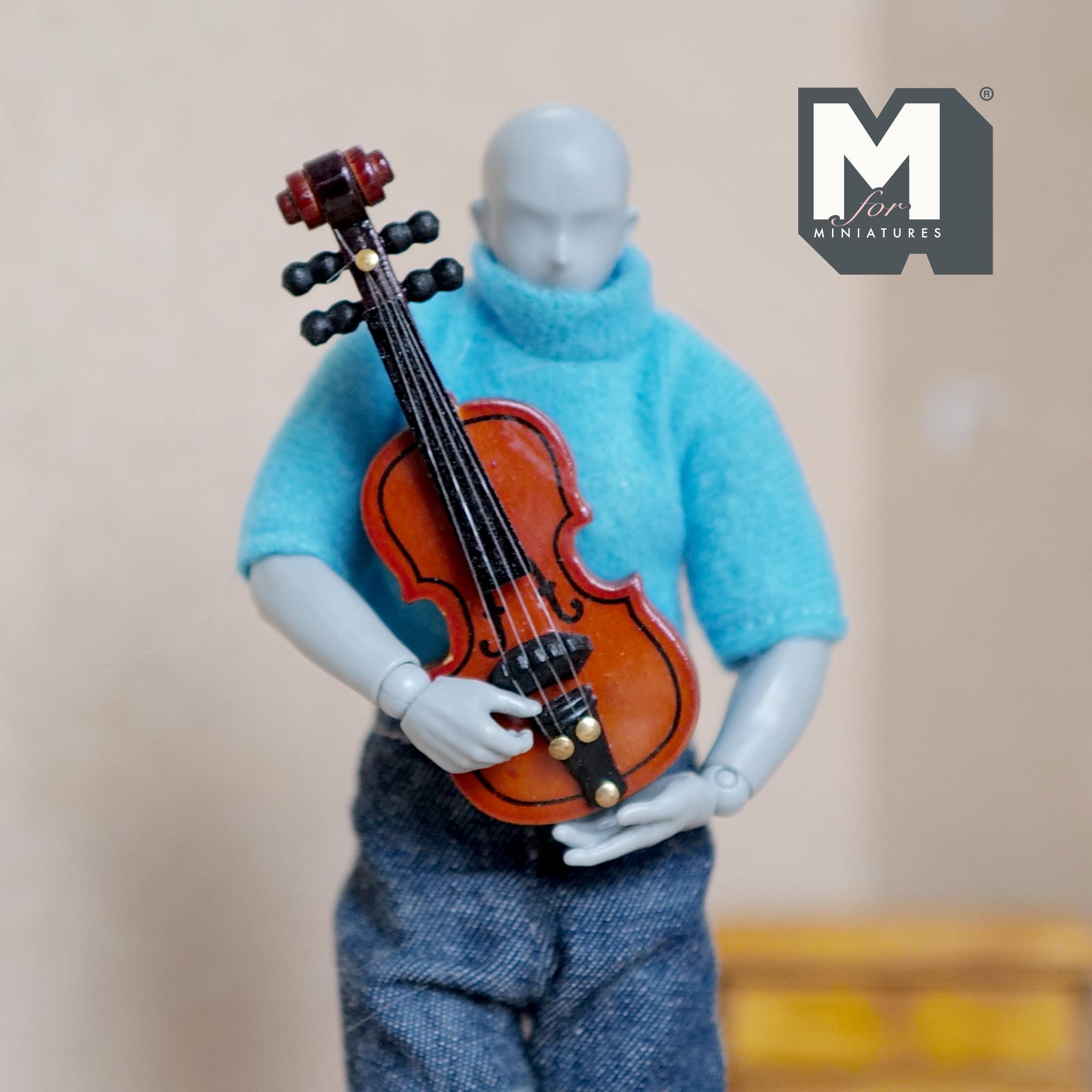 Dollhouse Violin Bow 1:12 Scale Miniature Musical Instrument 2-9/16 ...