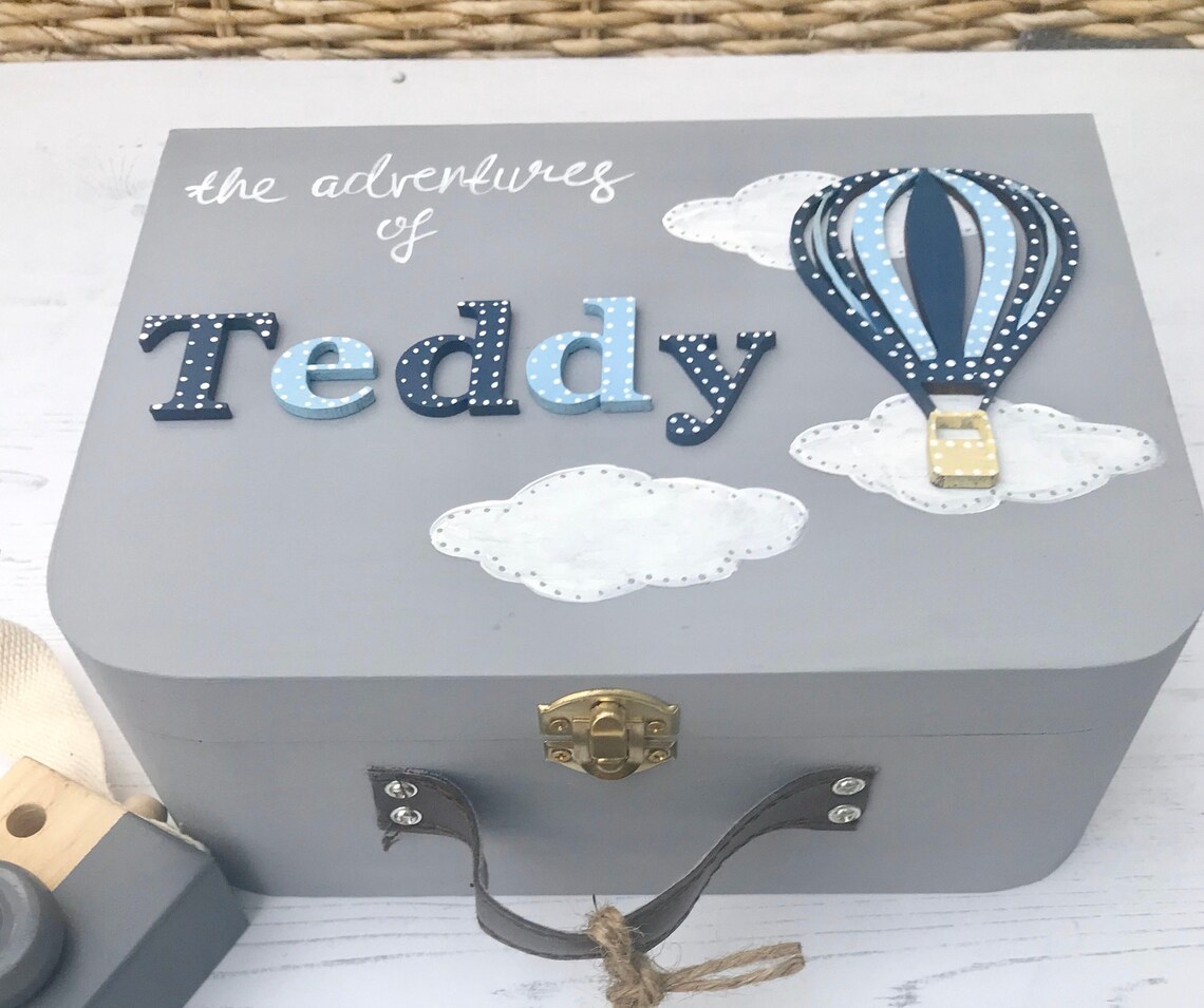 Personalised Keepsake Box Boy Memory Box Children's Etsy