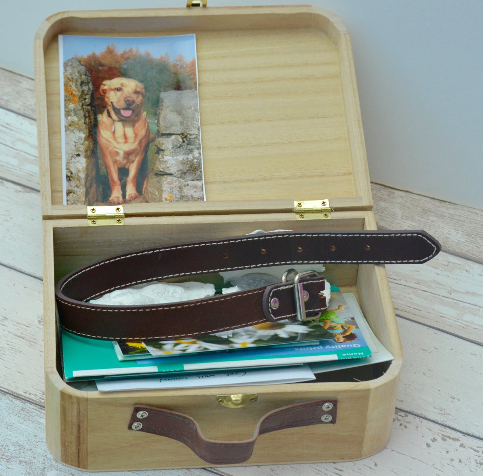Dog memory box Pet lover GiftDog Wooden Keepsake Box Etsy