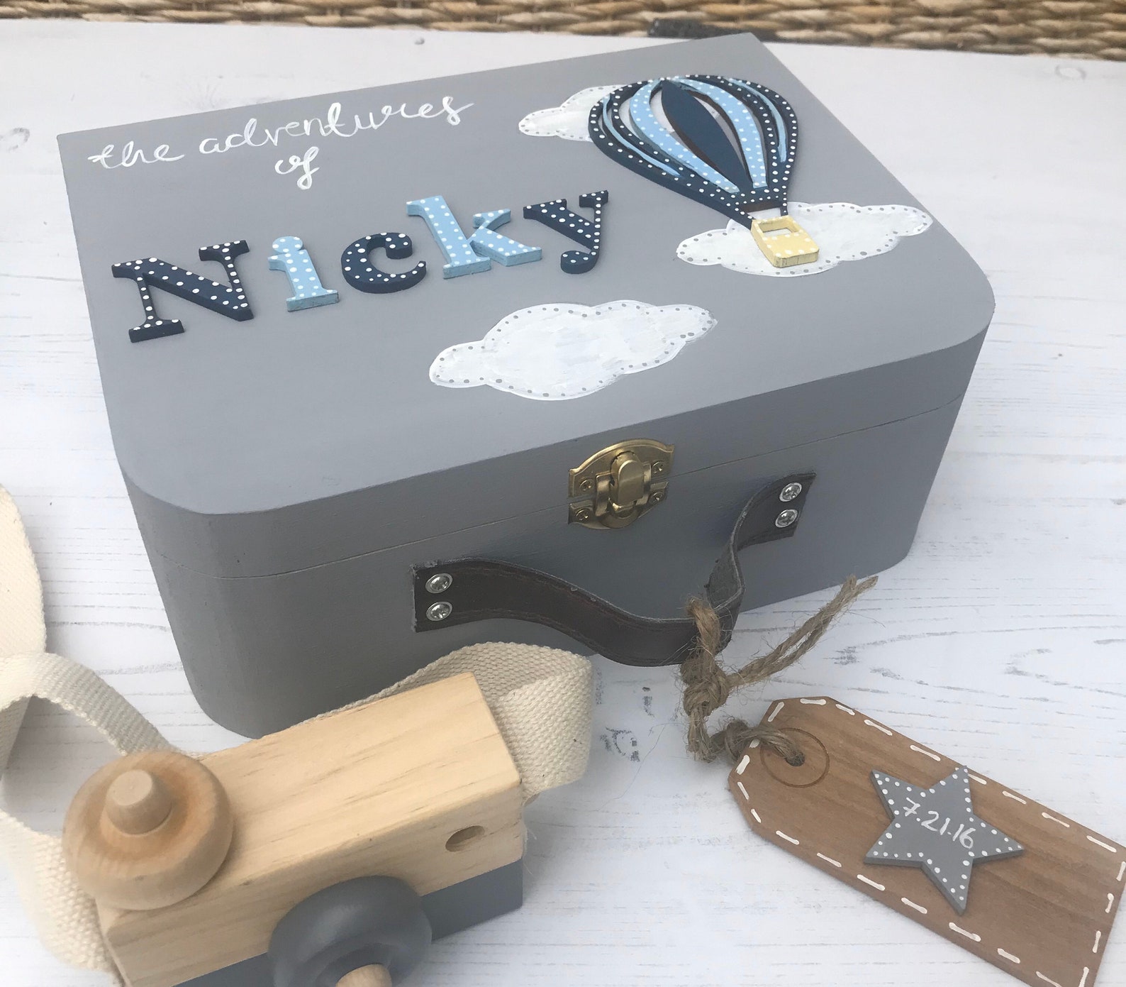 Personalised Keepsake Box Boy Memory Box Children's Etsy