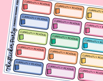 Currently Reading Planner Stickers