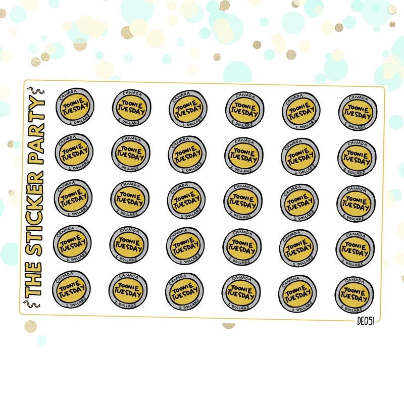 $2 tuesday planner stickers