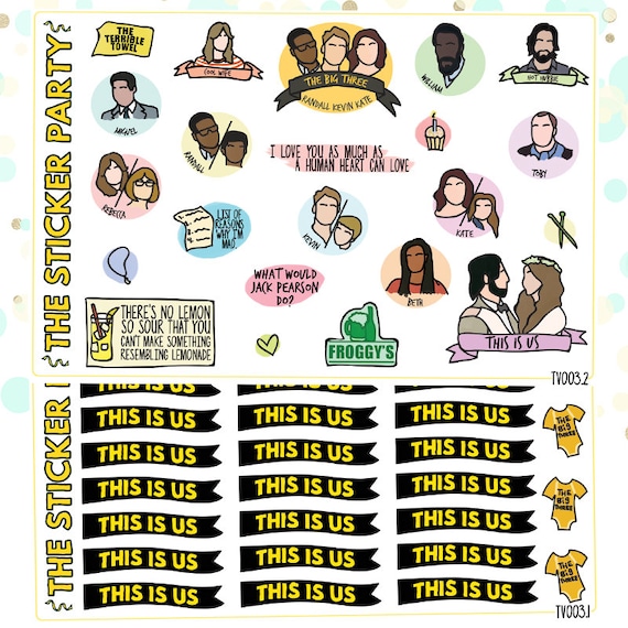 This Is Us TV Show Planner Sticker Kit | Etsy