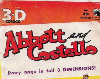 1953 St. John Abbot & Costello 3-D comic book, #1