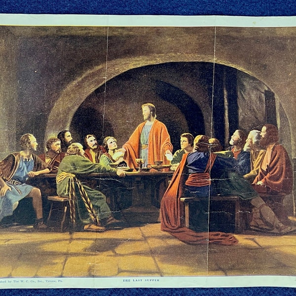 W.C. Co. Lithograph - The Last Supper