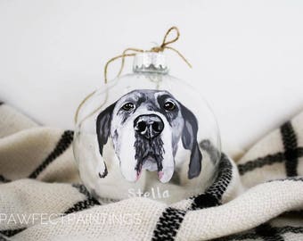 custom dog ornament etsy