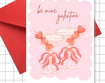 Be Mine Galentine, Galentine's Day Greeting Card, Valentine's Day 2026, BFF Vday