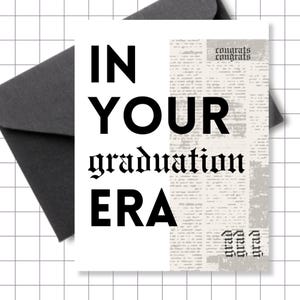 In Your Graduation Era Greeting Card | Congratulations Card | Swiftie Card