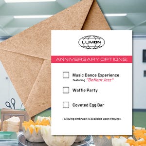 Tarjeta de aniversario de Severance / Jazz desafiante / Fiesta de waffles / Barra de huevos codiciada / Apple TV Temporada 2 Severance