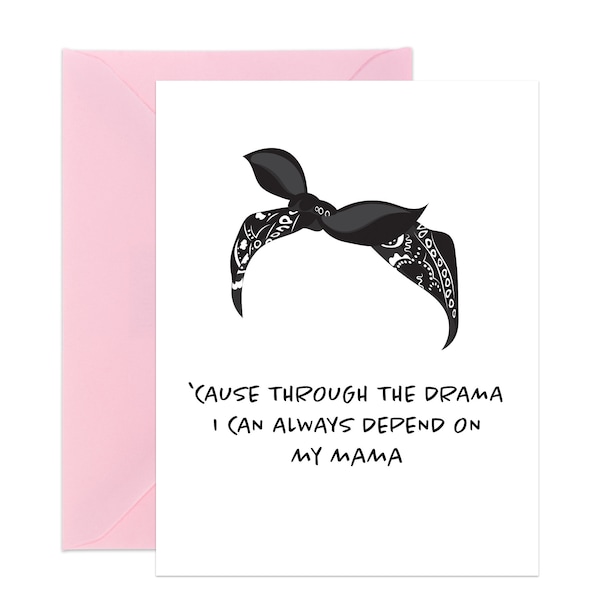 Dear Mama Mother's Day Card | Tupac inspired Greeting Card