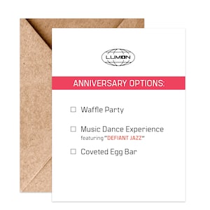 Severance Anniversary Card | Defiant Jazz | Waffle Party | Coveted Egg Bar