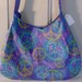 Ladies Purse Shoulder Bag Handbag Pocketbook TIE DYED PEACE Signs Print 17-20