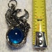 1-1/2" EAGLE on Glass BALL (Choice of 5 colors) Charm Pewter Eagle Pendant Zipper Pull Zipper Charm 66