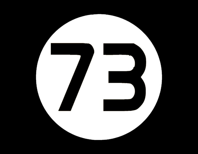 NUMBER 73 Vinyl Window Decal Pick Your Size and Color Etsy
