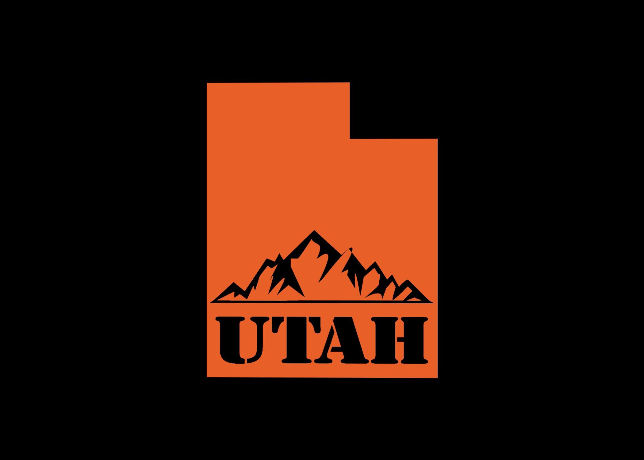 Utah Mountains Vinyl Window Decal Pick your size and color Etsy