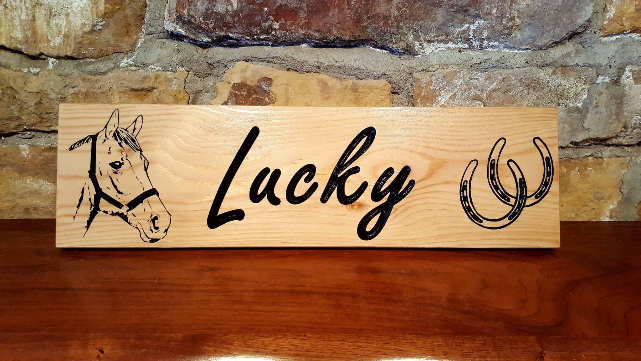 Personalized Horse Stall stables Signs Handcrafted Etsy