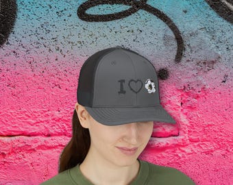 Gorra de camionero con mensaje "Love Soccer", regalos de Navidad relacionados con el fútbol, regalos para fanáticos del fútbol, grafiti de fútbol, gorra de camionero con grafiti, regalo de graduación para jugadores de fútbol