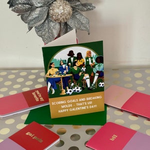 Scoring Goals Galentine's Karte, Happy Galentine's Day, Fußball-Geschenk, Fußball-Karte, NWSL, Fun Galentine's Gifts, Galentine Day Gift, BFF Card