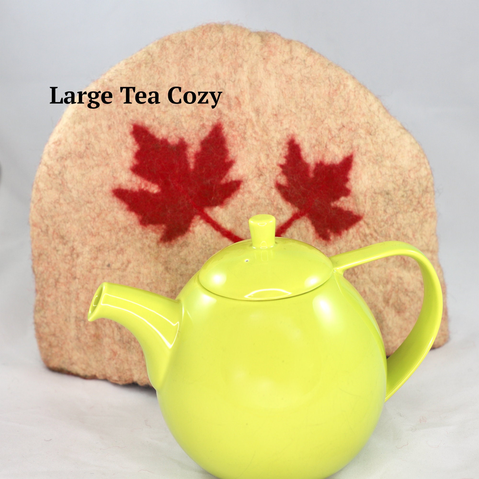 Maple Leaf Tea Cozy Canada Felted Tea Cosy Fall Decor Teapot | Etsy