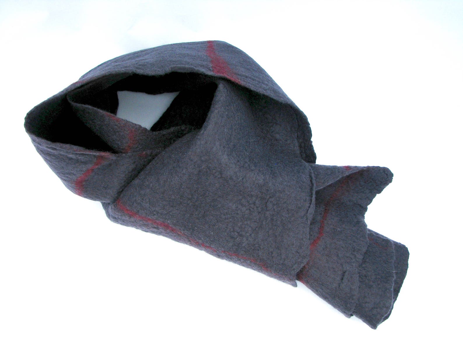 mens grey scarf