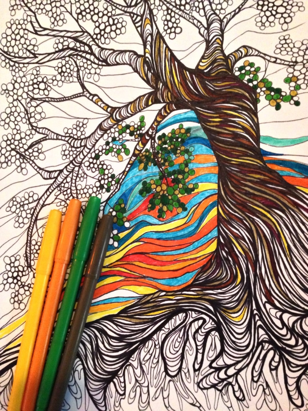 Coloring Page: Tree - Etsy