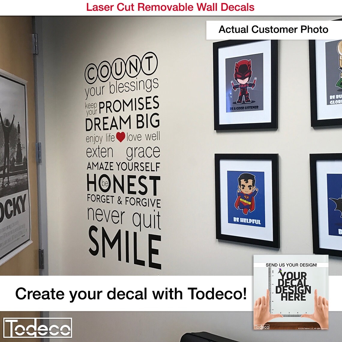 Custom Decal Logo Wall Decal Custom Wall Sticker Custom Etsy