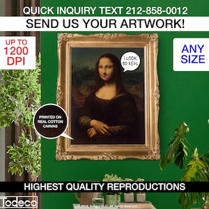 Art Reproduction Service, Custom Art Print,  Highest Quality Printing, Oil Painting, Custom Painting, Museum Quality Reproduction,