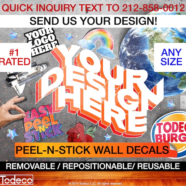 Custom Peel and Stick Logos 5x5 Make Your Own Peel and Stick Logos 5x5