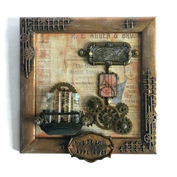 Steam Appliance Steampunk Wall Decor Victorian Inspired Home Etsy