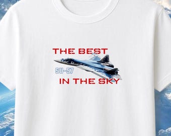 Camiseta gráfica de caza a reacción | Lo mejor del cielo, diseño de aviones militares