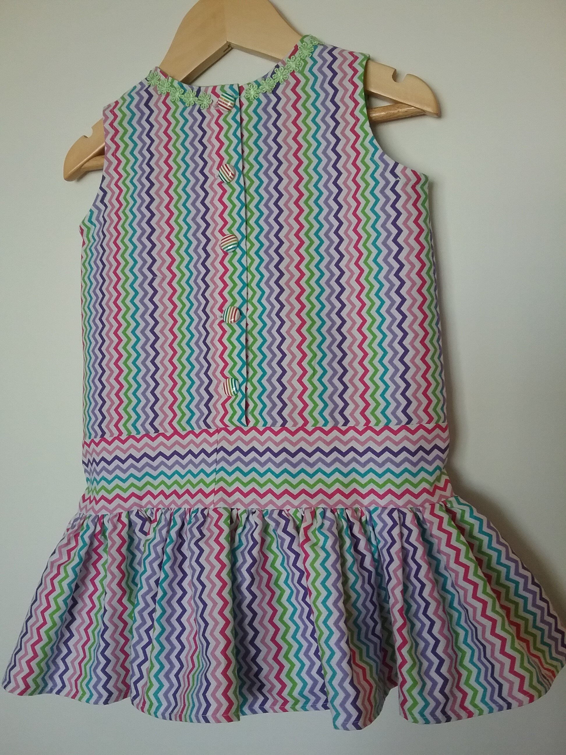 Summer Baby Girl Dress Rainbow Cotton Dress With Bow Summer - Etsy