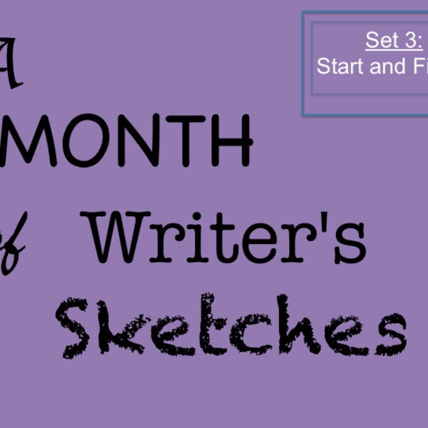 Daily Writing Exercises for One Month with Creative Prompts Giving Each Day's Start and Finish