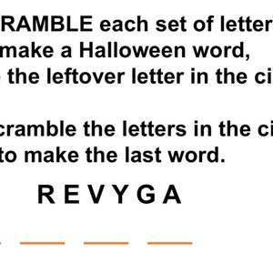 Five Printable Halloween Word Games image 4