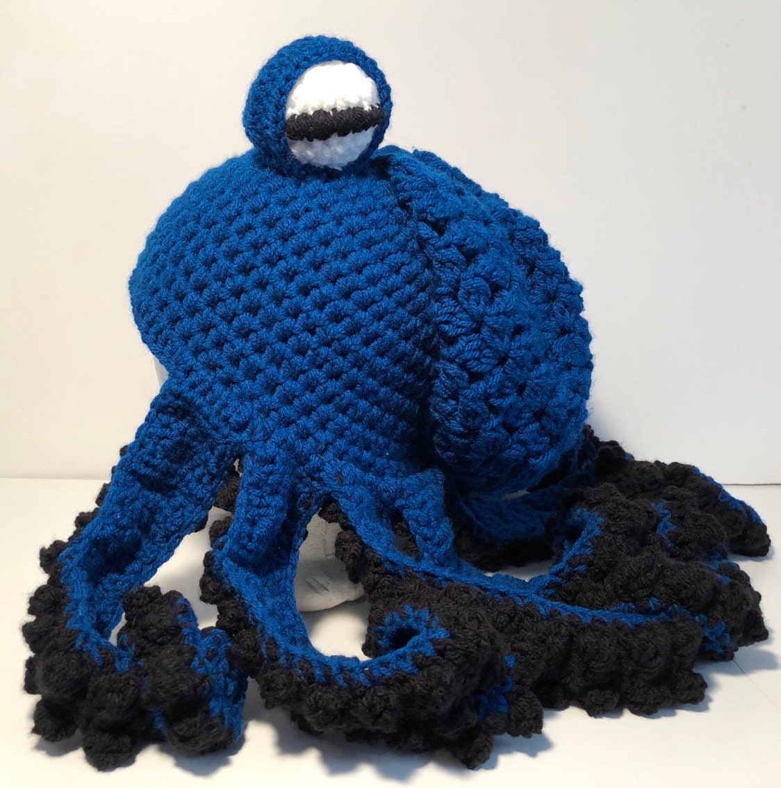 Octopus Crochet Hat Blue Hat Animal Hat 
