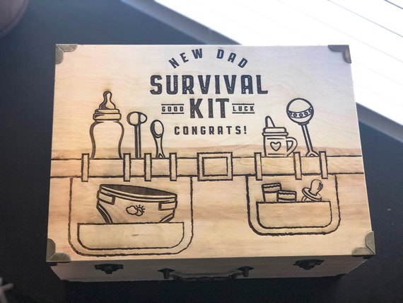 new dad survival kit box