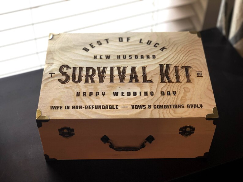 New Husband Survival Kit/ New Husband Gift / Wedding Gift ...