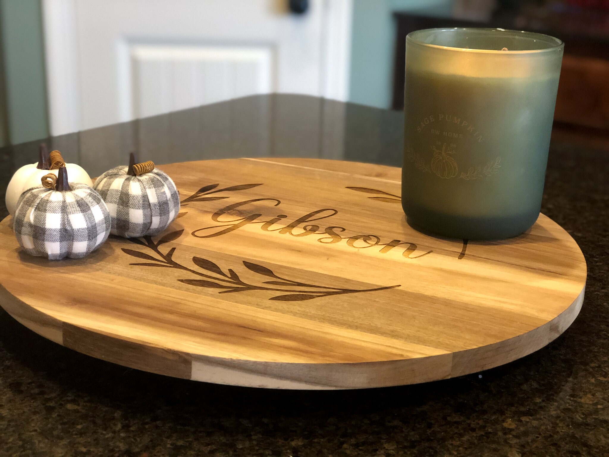 Wooden Lazy Susan Christmas Gift Custom Lazy Susan Etsy