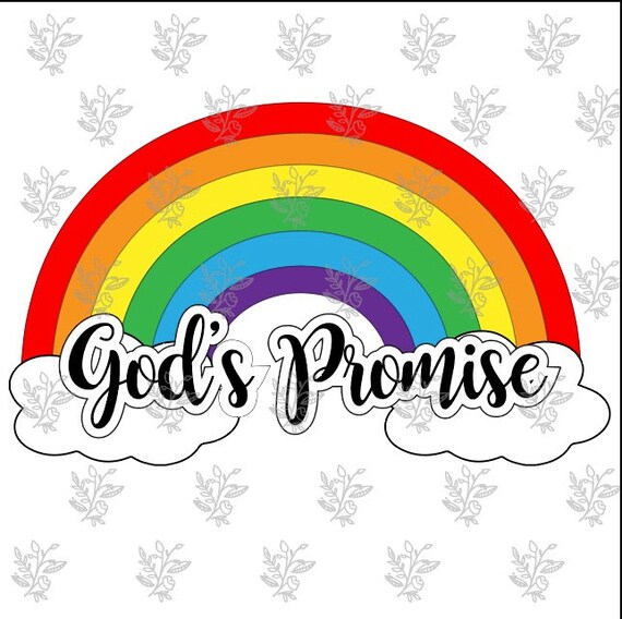 God's Promise Rainbow. Rainbow Cut Files for Cricut Clip - Etsy