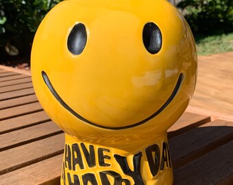 Smiley Face Vase Etsy