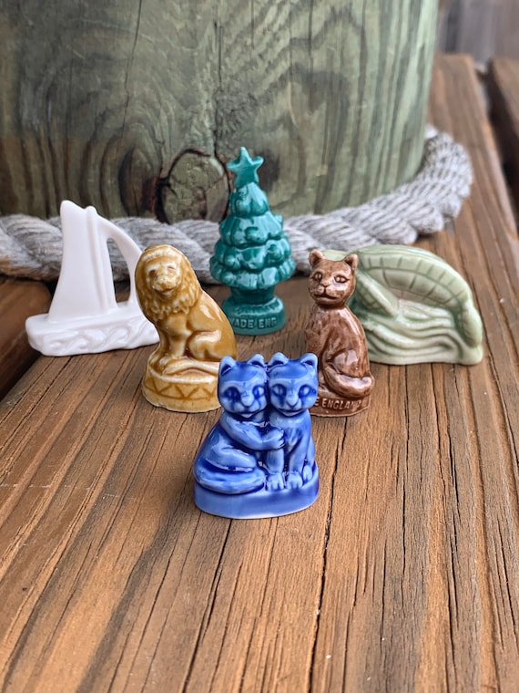 Vintage Wade Pottery Animals, Wade Whimsies From Red Rose Tea in
